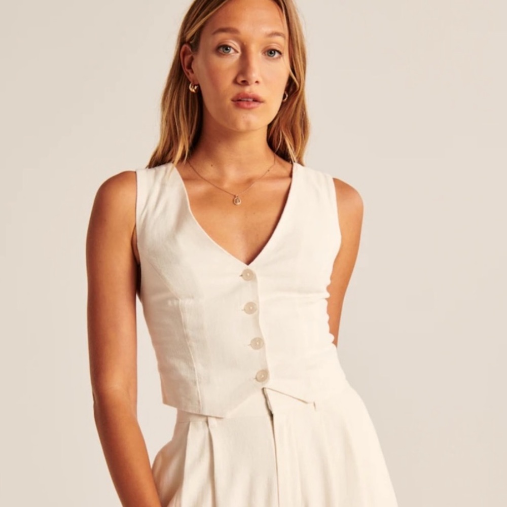 Abercrombie Linen Vest Top